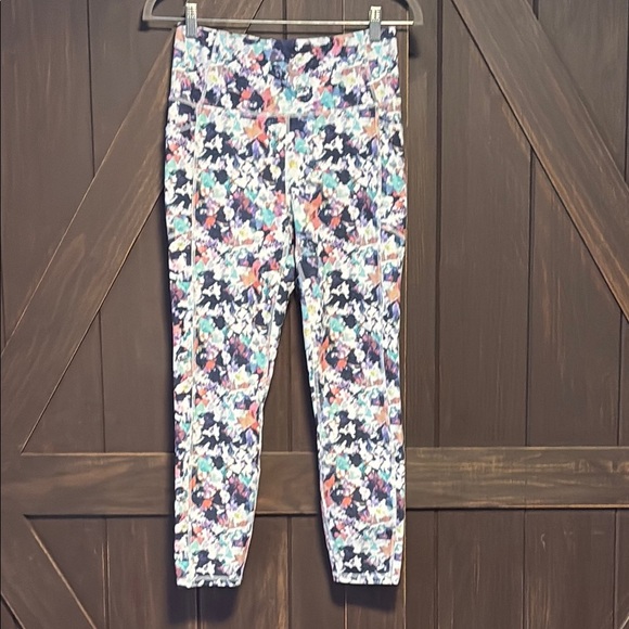 RBX Colorful Paint Splattered  Leggings Large - Picture 1 of 4